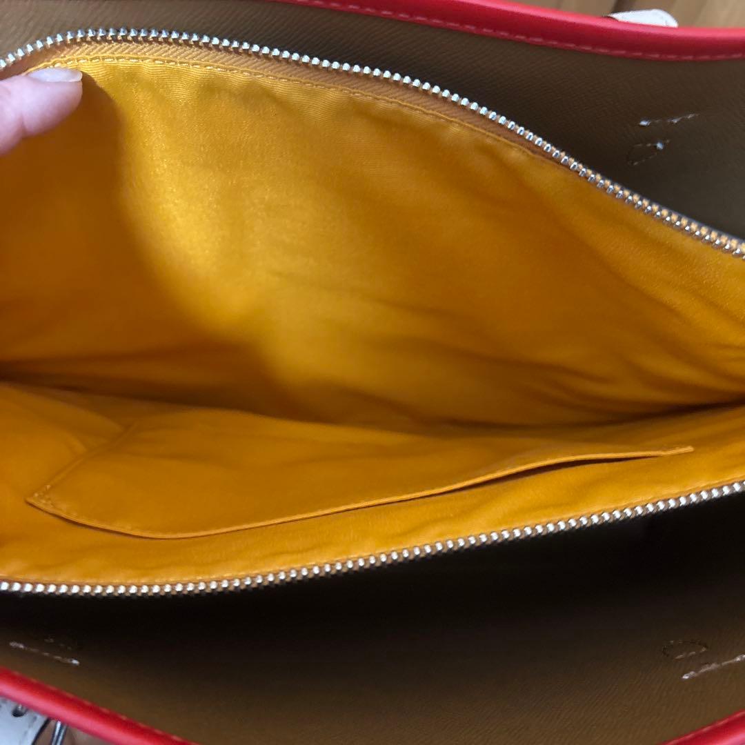 COACH ショルダーバッグ ベージュ/赤/黒