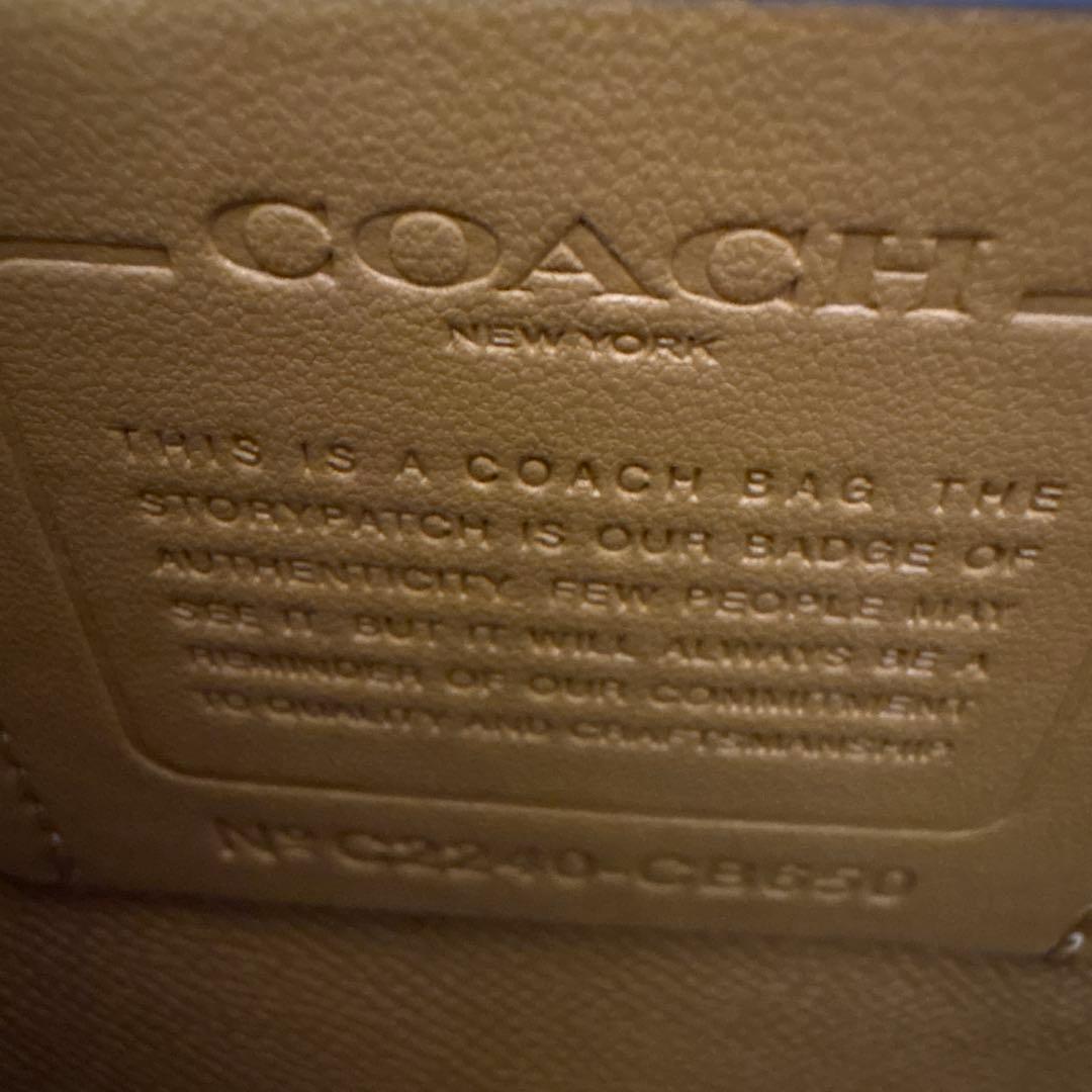 COACH ショルダーバッグ ベージュ/赤/黒