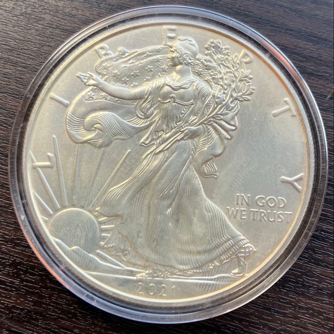 アメリカン・シルバーイーグル（ウォーキング・リバティ）2021年 銀貨