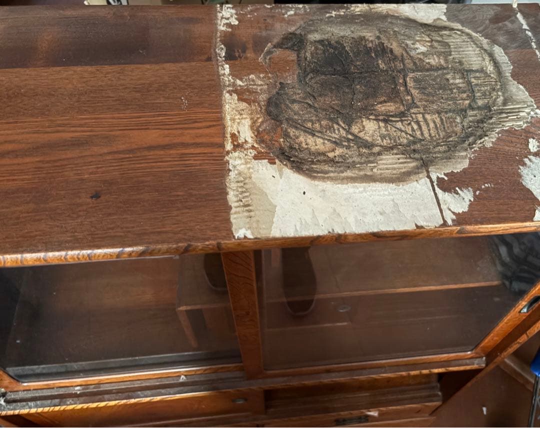 □071201-055□飾り棚□茶棚□紫檀/黒檀□現状□