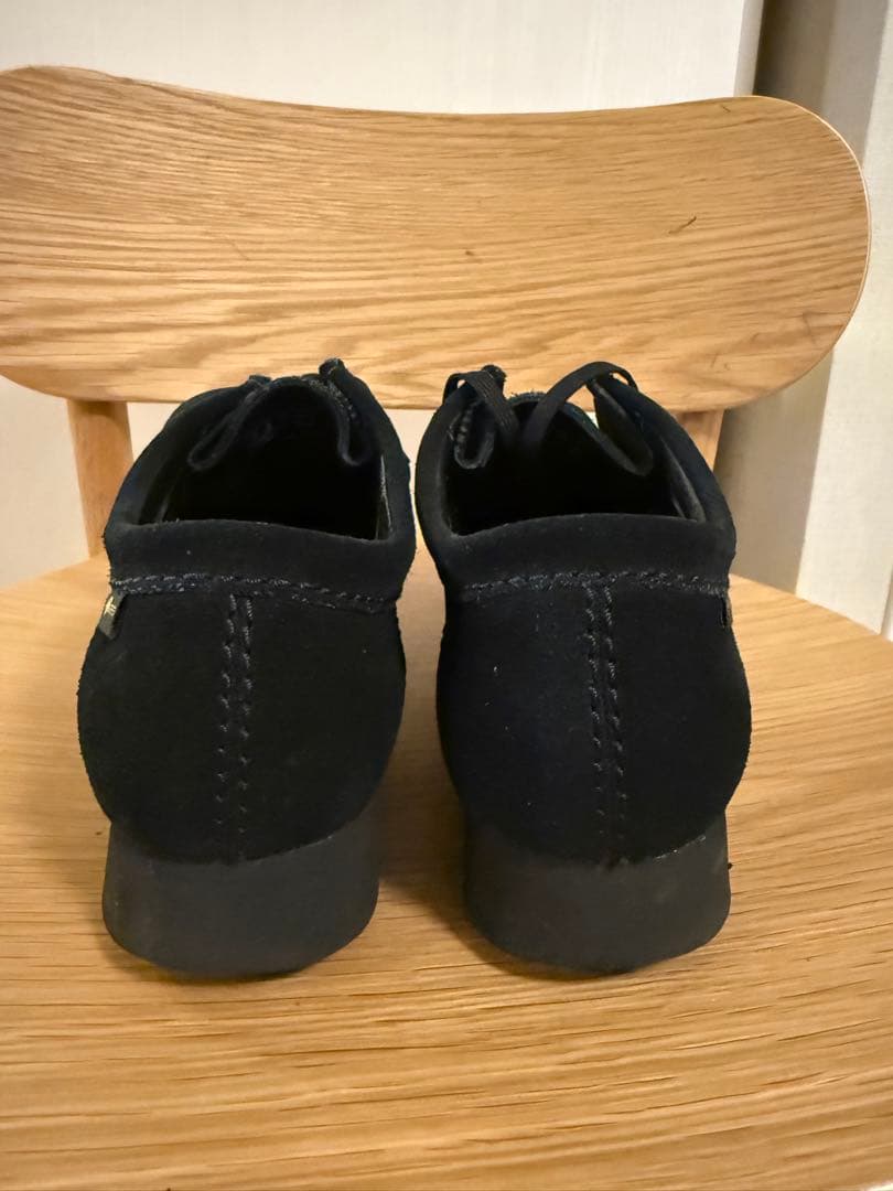 11月まで出品　【美品】クラークス　ワラビー　ブラックスエード　ブーツ