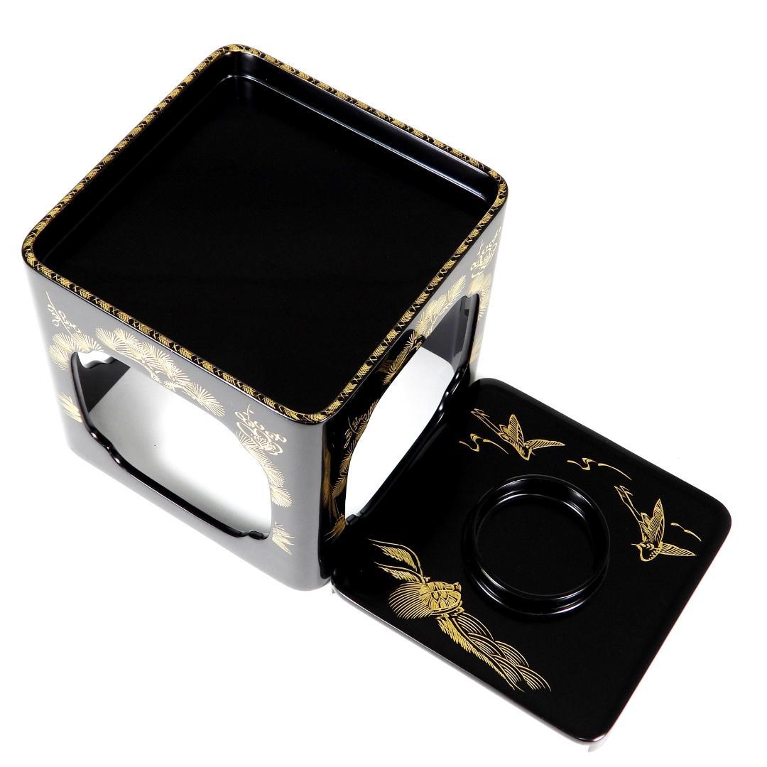 輪島塗　屠蘇器　正月　酒器　本漆　沈金　盃　銚子　盆　木製