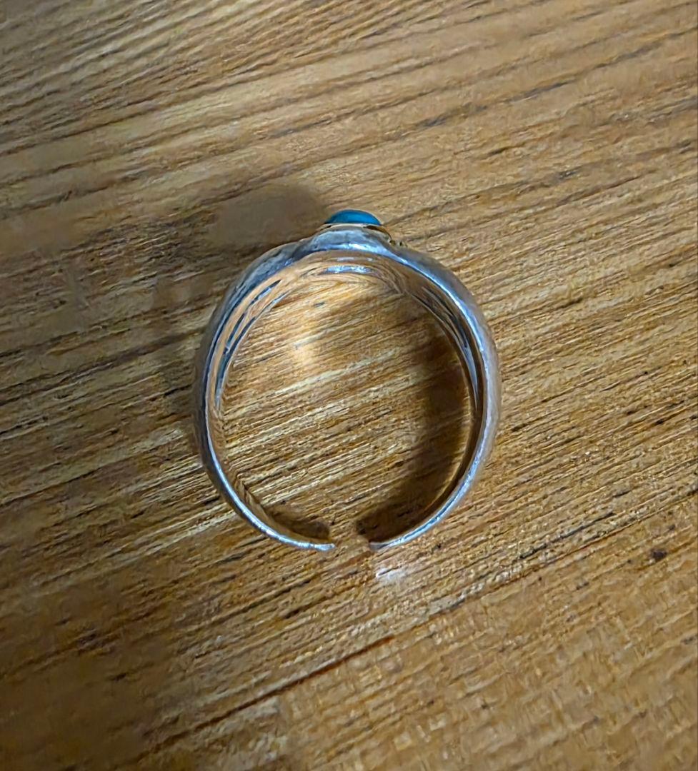 ゴローズ 金縄ターコイズ付きシルバーリング