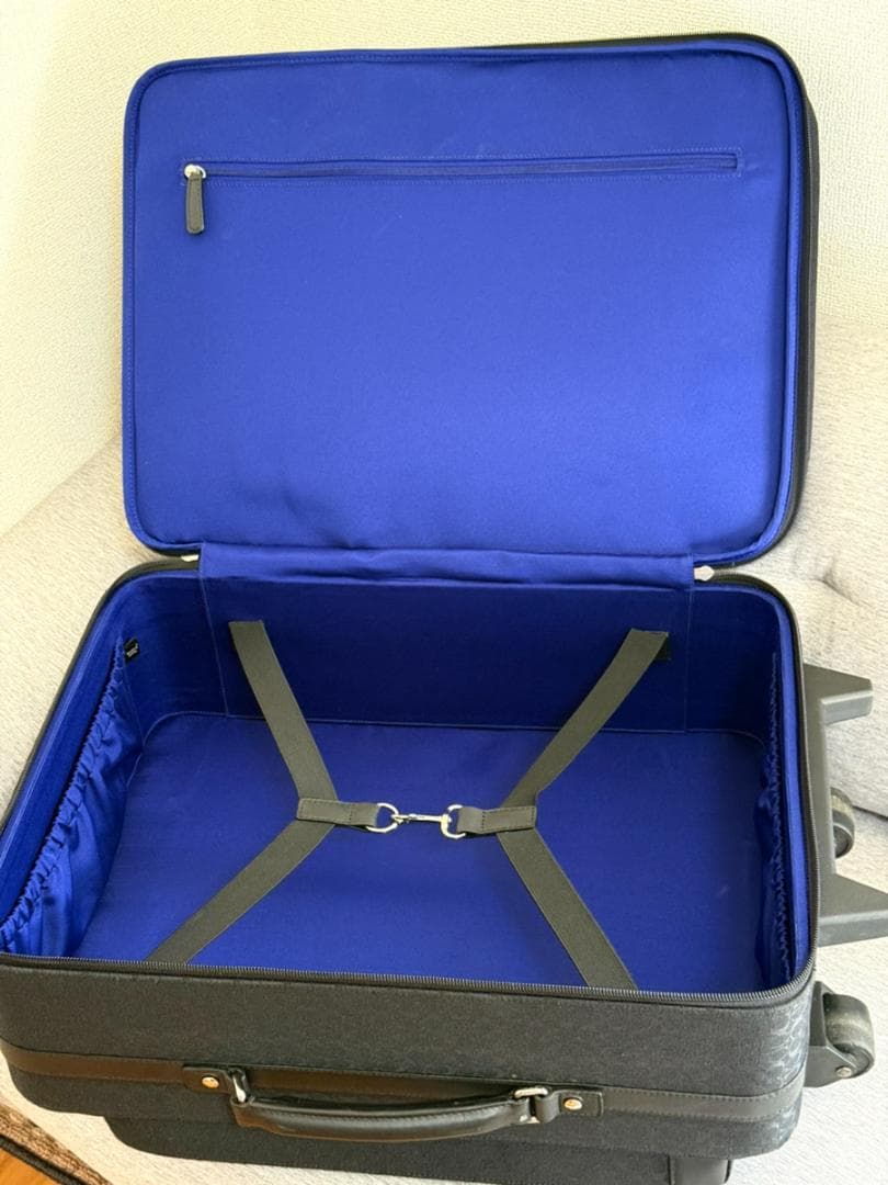 美品】COACH ミニシグネチャー キャリーバッグ スーツケース ブラック