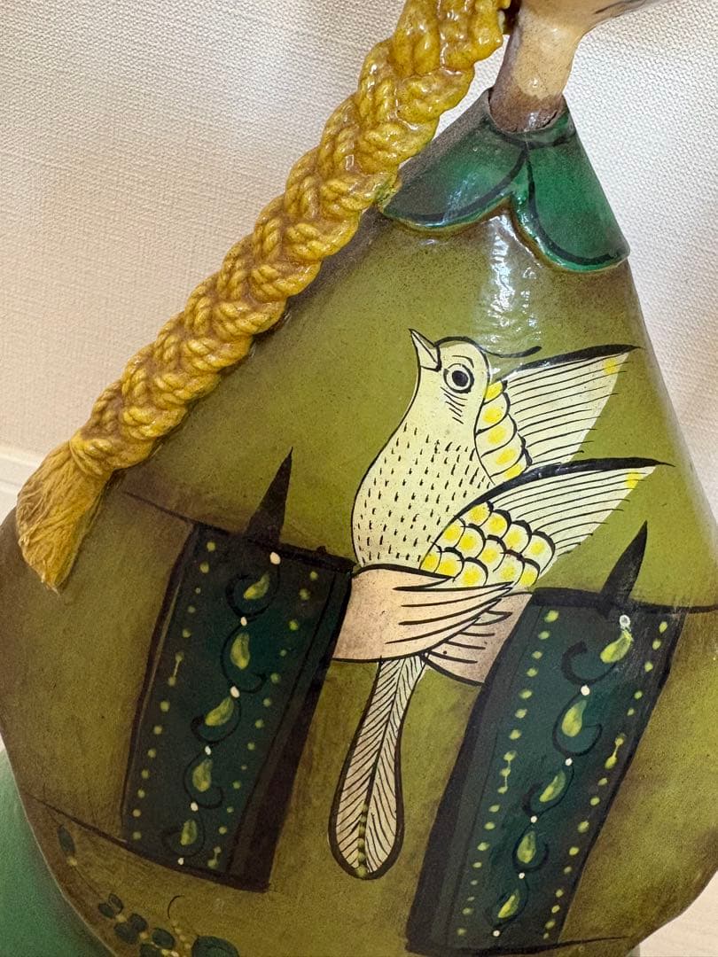 セルメル】メキシコ民芸ドール姉妹アンティークベーパーマシェ張子1970