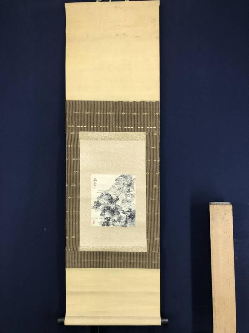 真作/浦上玉堂/山水図/小品/掛軸☆宝船☆AH-616 - メルカリ