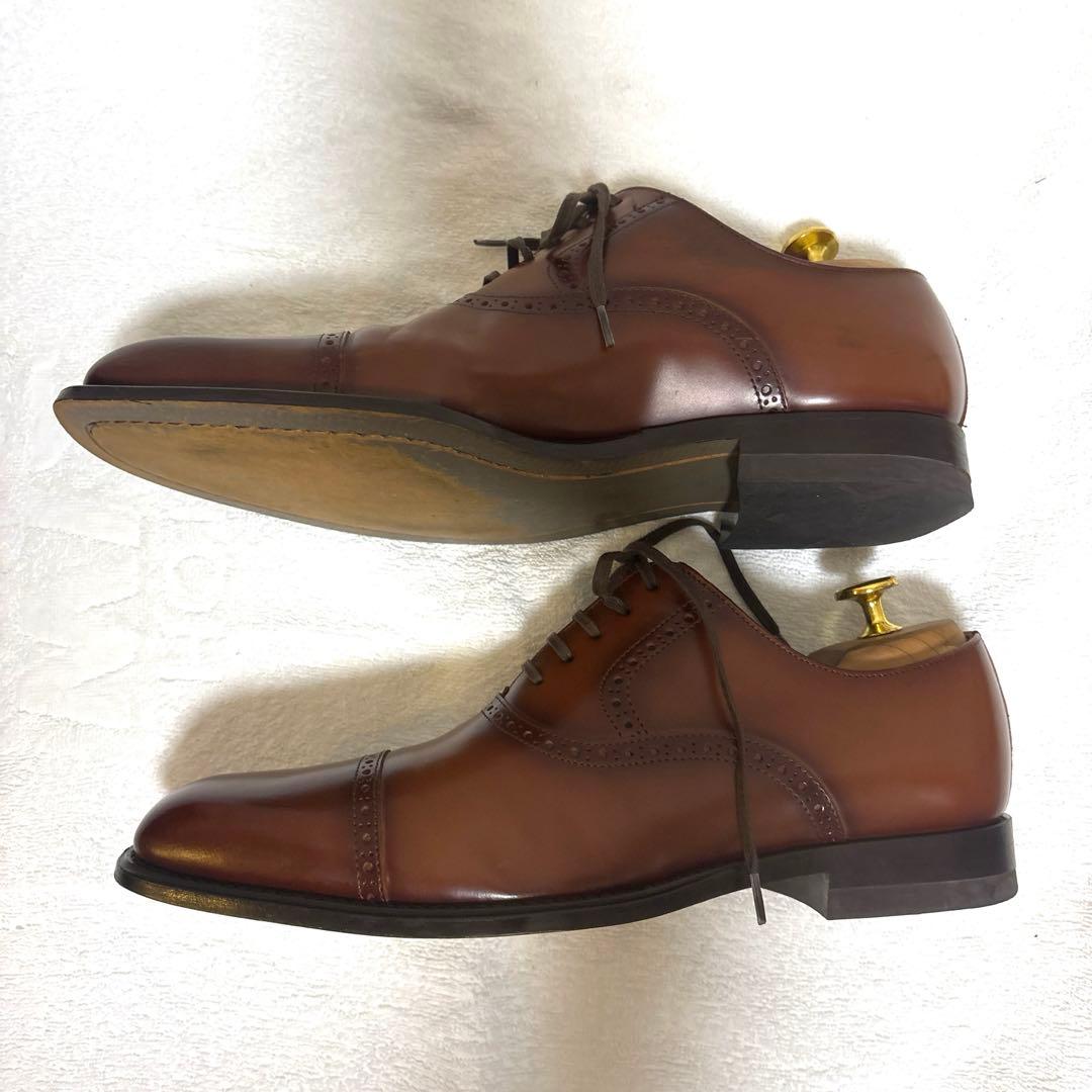 かか【美品】25cm リーガル　茶色ビジネスシューズ　122R REGAL