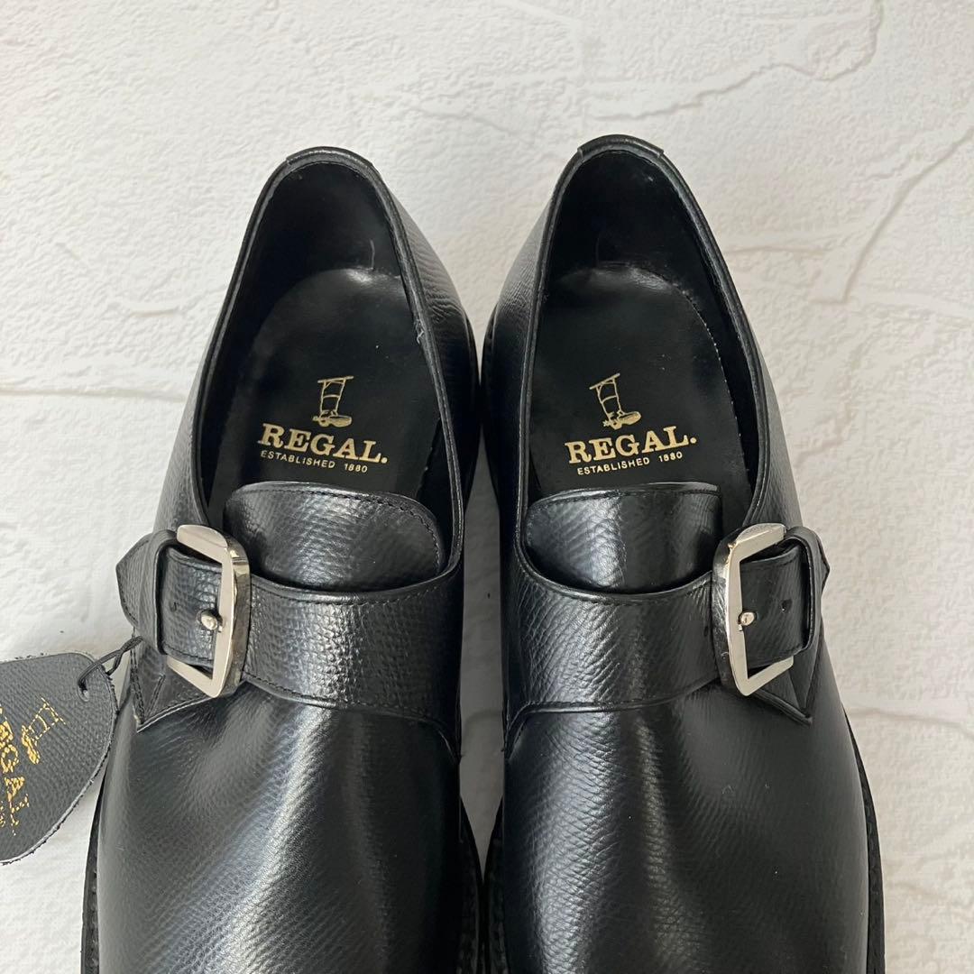 【新品未使用】リーガル シングルモンクストラップ ビジネス シューズ 25cm
