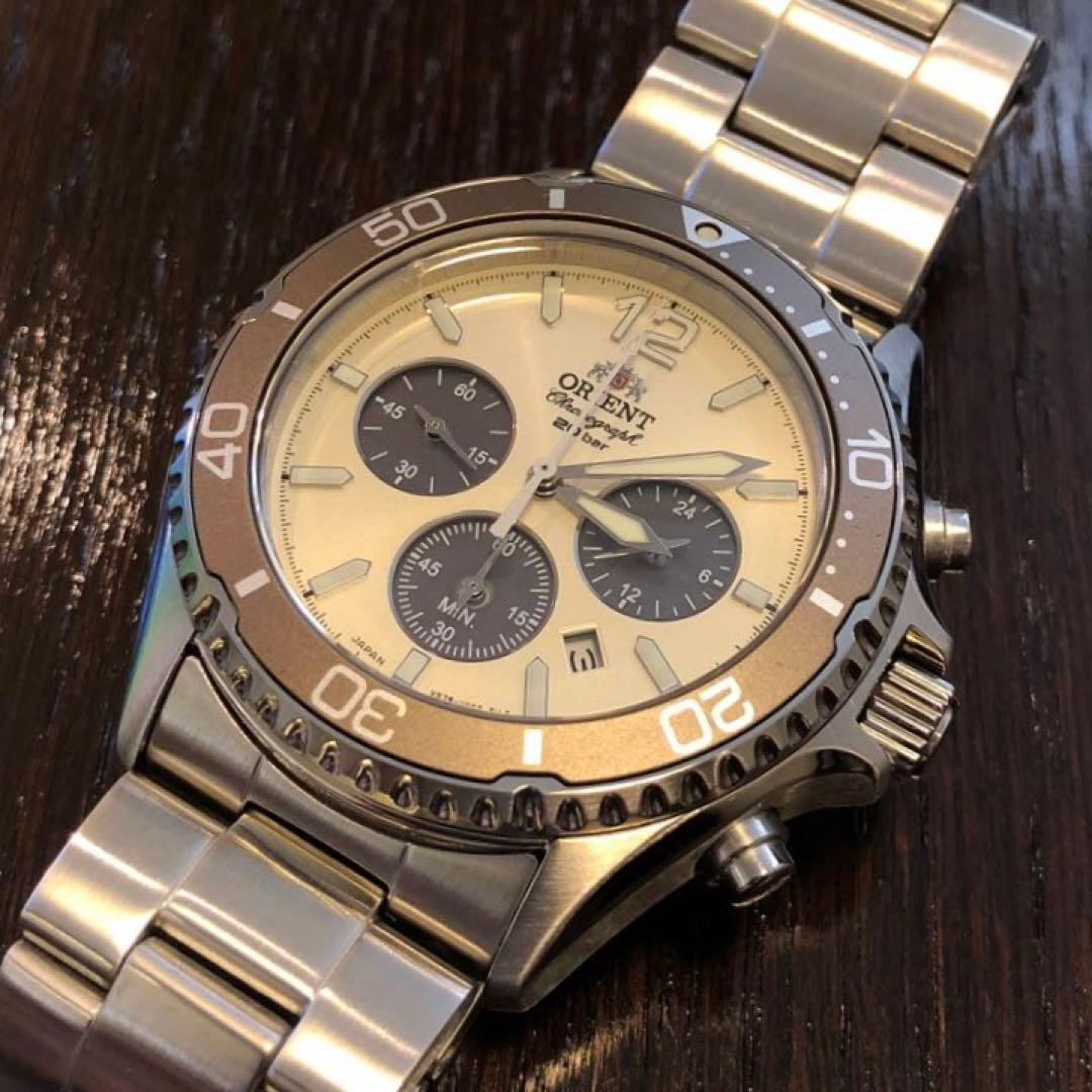 【オリエント・マコ】オンラインストア限定 クロノグラフ RN-TX0209G