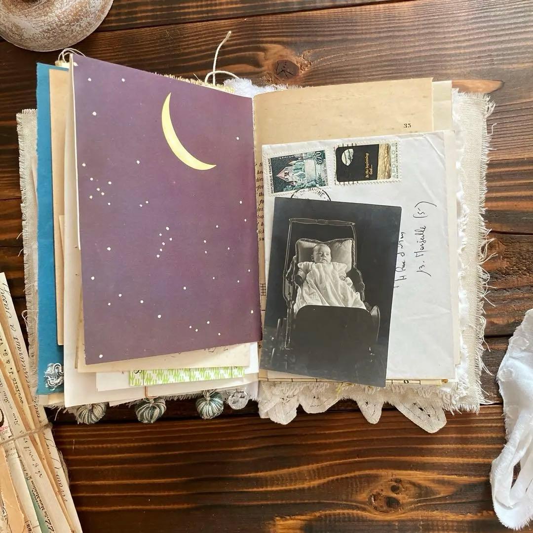 ジャンクジャーナル　junk journal雑記帳　エフェメラセット