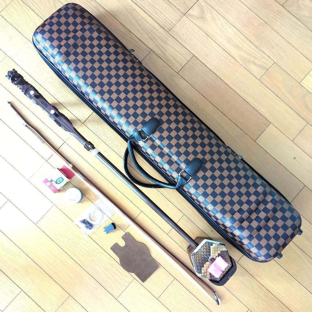 胡涵柔製作 未使用 最上級明清老紅木 龍彫刻 二胡1 - メルカリ