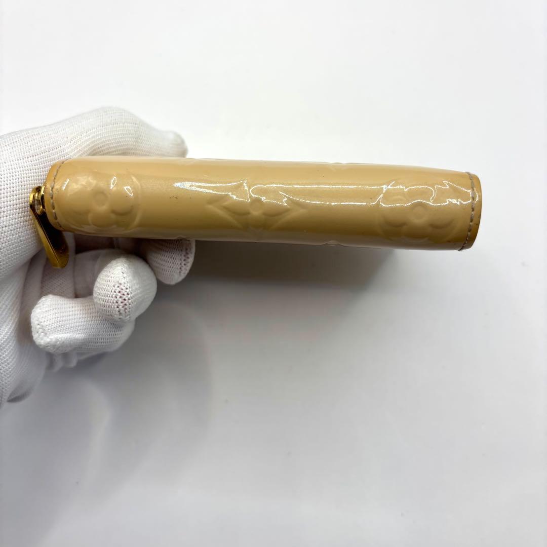 正規品 ルイヴィトン パース ヴェルニ エナメル モノグラム ベージュ