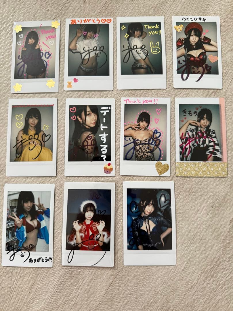 伊織もえ　抽プレサイン入りチェキ