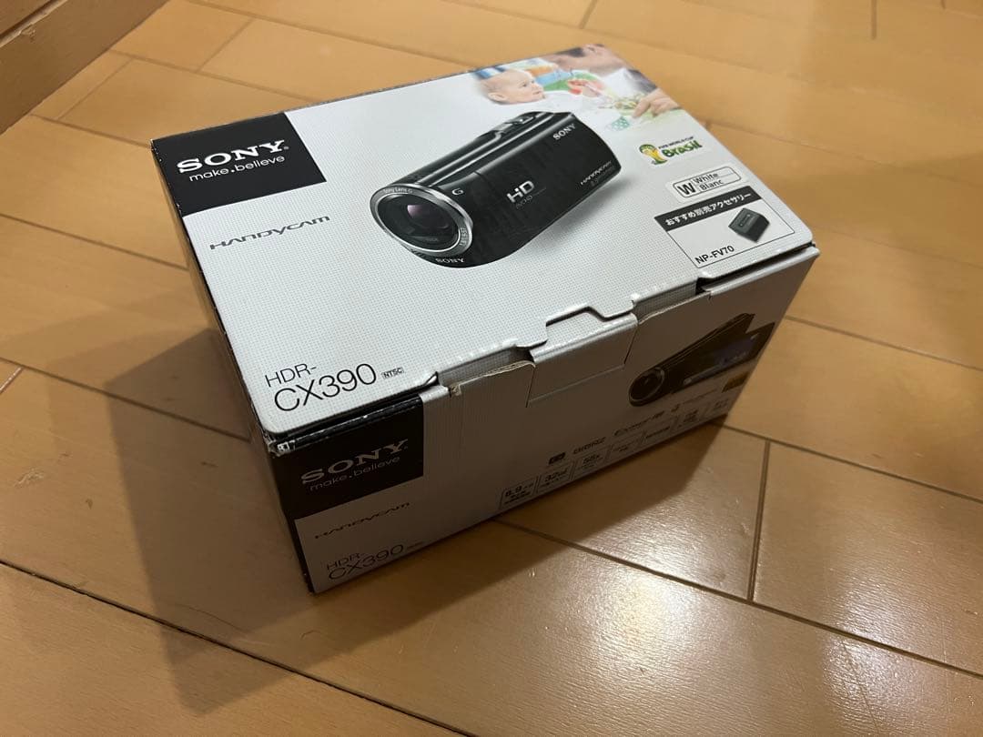 SONY HDR-CX390 ホワイト NP-FV70バッテリー付