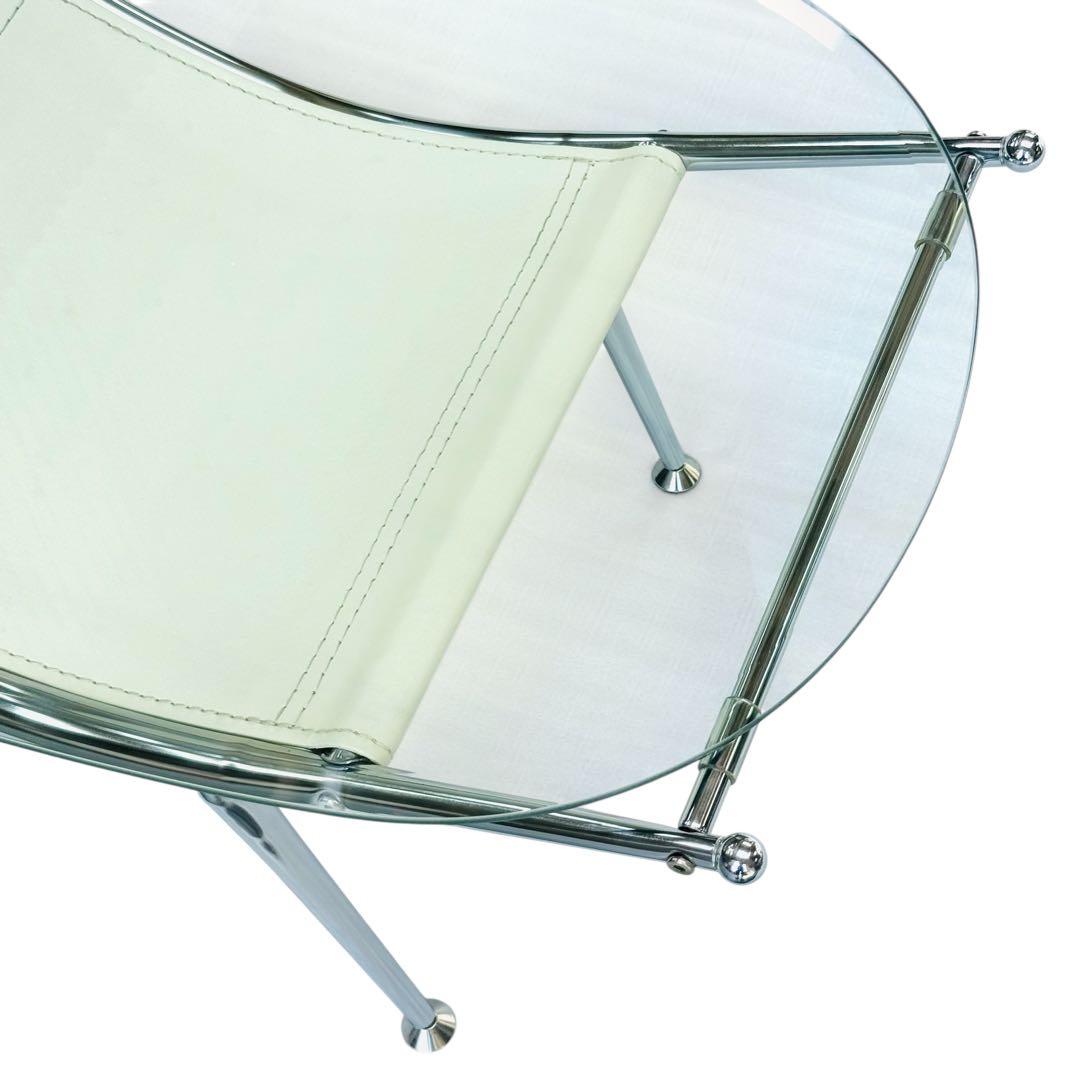 昭和レトロ ミッドセンチュリー スペースエイジ ローテーブル ガラス