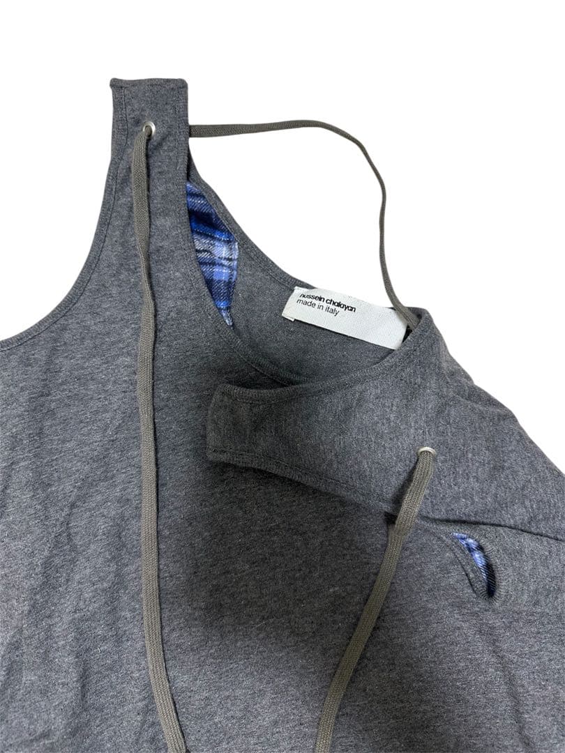 【03AW】HUSSEIN CHALAYAN 変形タンクトップ 変形Tシャツ