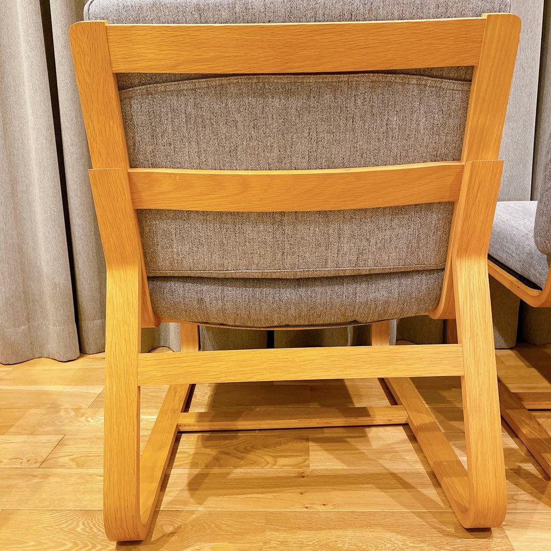 【のりたま】リビングでもダイニングでもつかえるソファチェア　2点