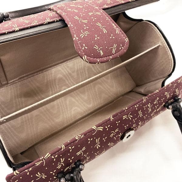 503mg1◆印伝 ハンドバッグ とんぼ 勝ち虫◆美品