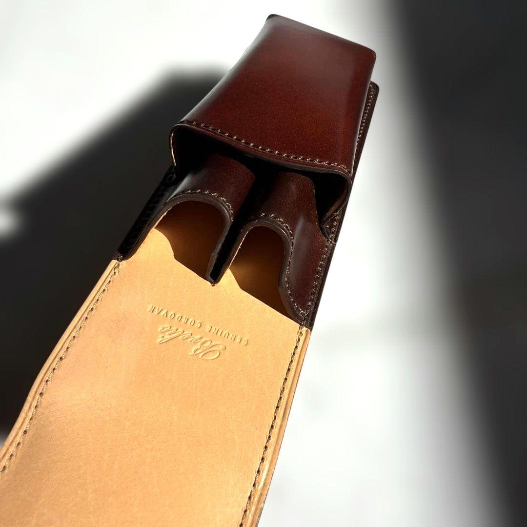 brelio ブレイリオ コードバン ペンケース2本差し