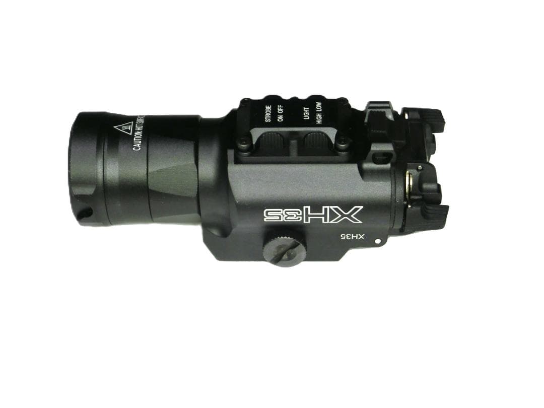 XH35風ウェポンライトLEDピストルライト黒ハンドガンライト新品ストロボ機能