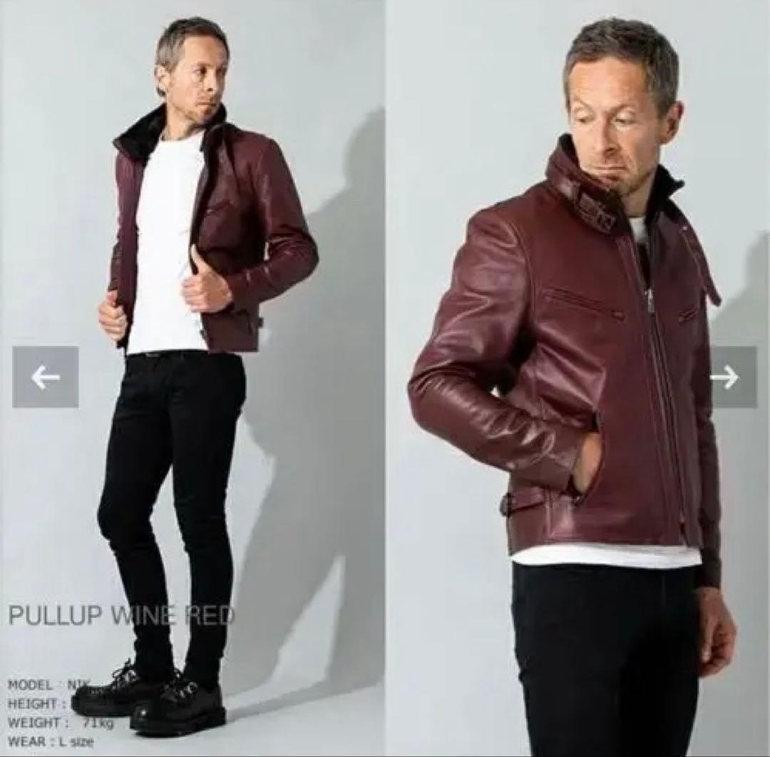 Tossy様専用 完売品 襟ボアハイネックシングルライダースジャケット