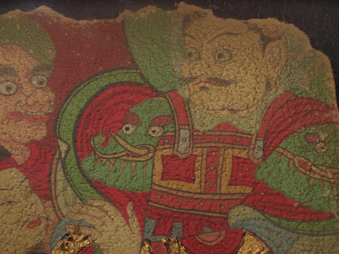 中国の壁画 戦時のもの 人物図 貴重品 AK1933A1-4