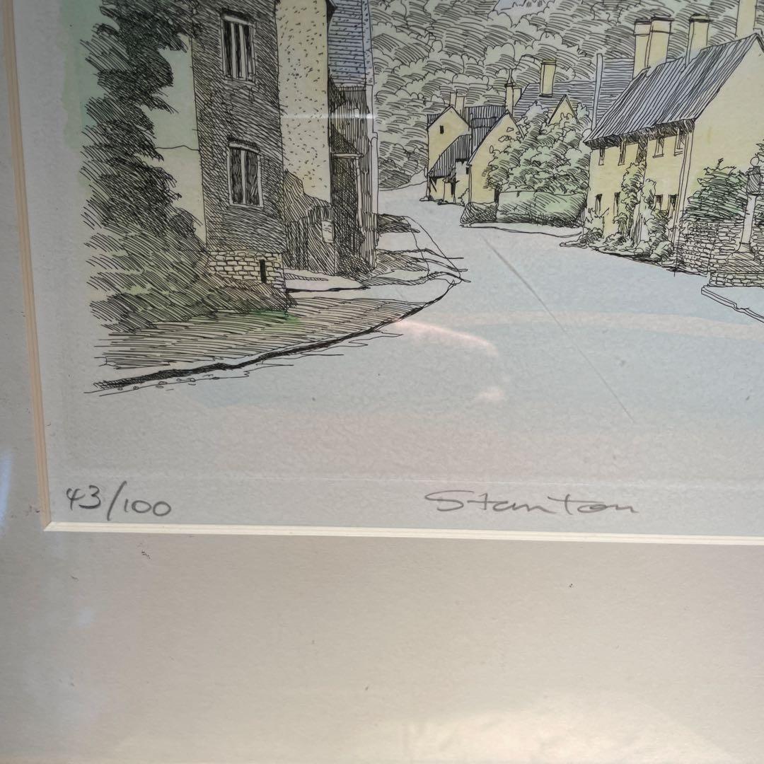 織田義郎Stanton エッチング スタントン 額付き