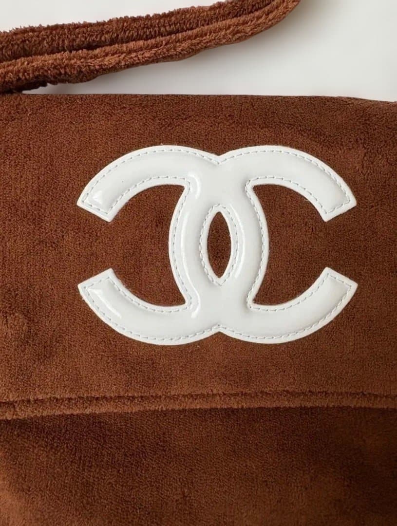 CHANEL ブラウン スエード ショルダーバッグ