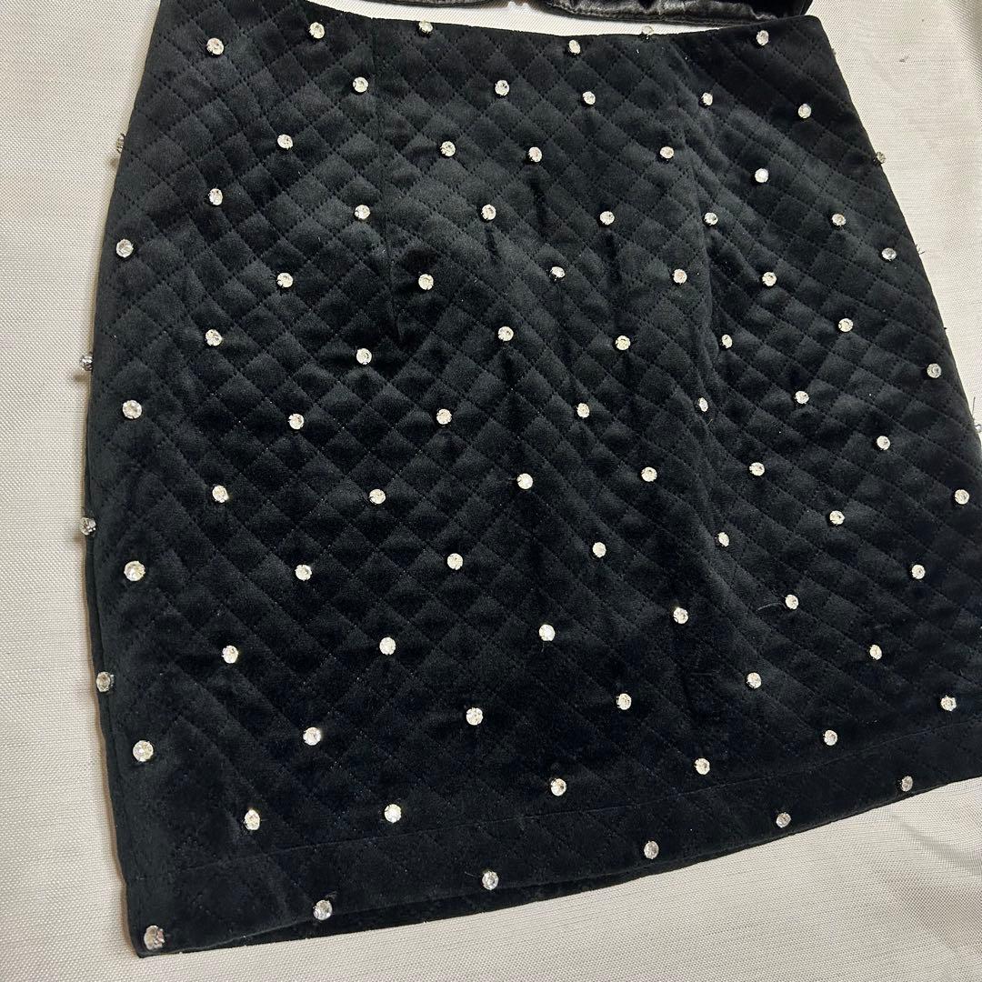 ⛄️ROBE de FLEURS ビジュー付きドレス　glossy sugar