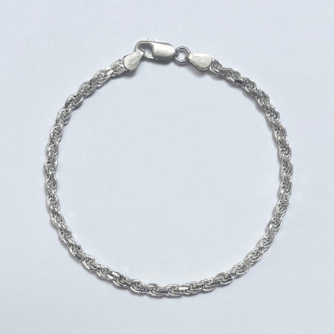 ITALY925 ヴィンテージ ツイストロープブレスレット シルバー925