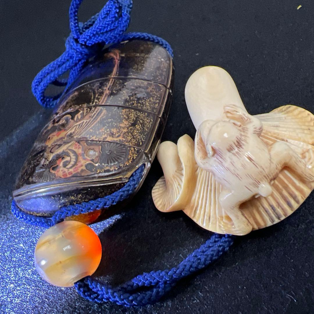 専用 江戸時代 蒔絵印籠、極上根付 60g 東Y8-0106☆2F - メルカリ