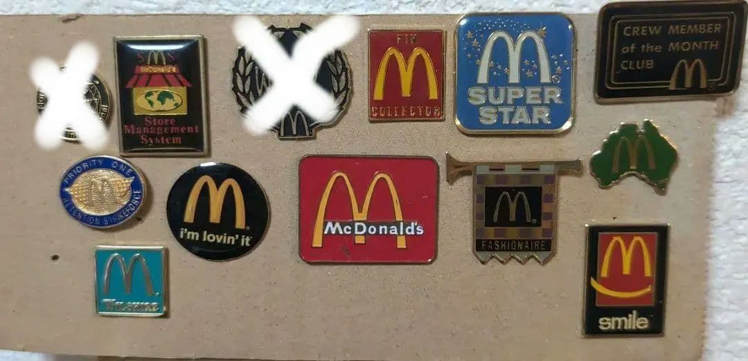 ヴィンテージピンズ複数個セット マクドナルド／ピンバッジ・マック