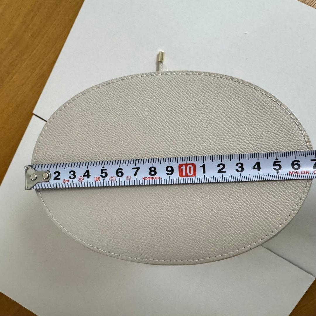 FURLA グレー ベージュバケットバッグ巾着　kym-namです。