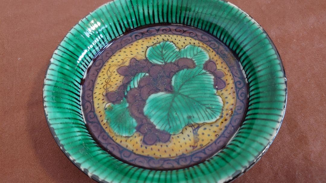 吉田屋　古九谷　青九谷　青手　豆皿　蔵出し　１客