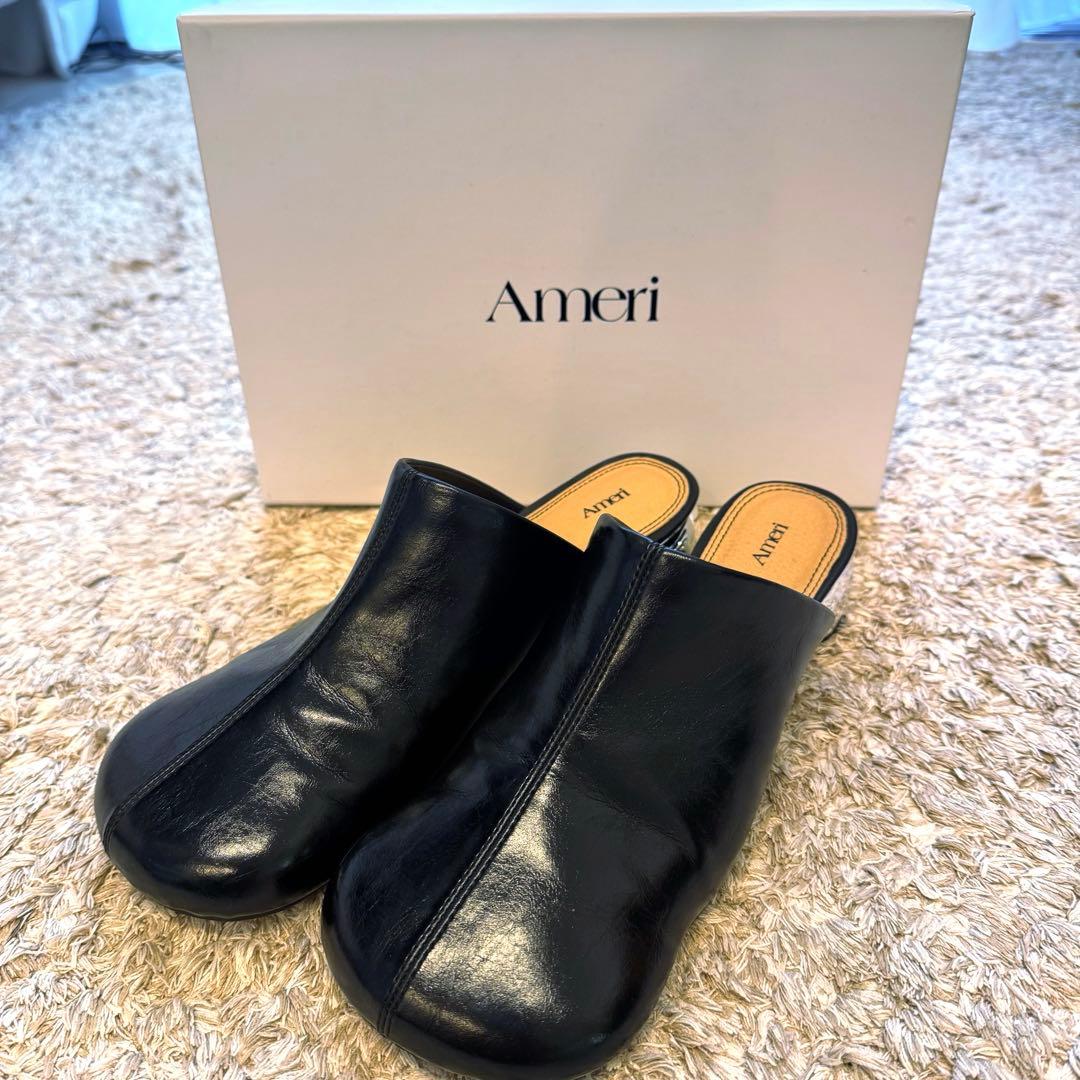 靴 amerivintage OVAL MOTIF VOLUME MULE L