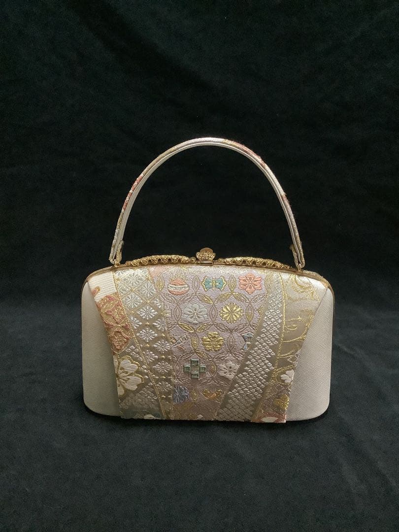 日本製　高級花柄和装用草履バックセット　Lサイズ