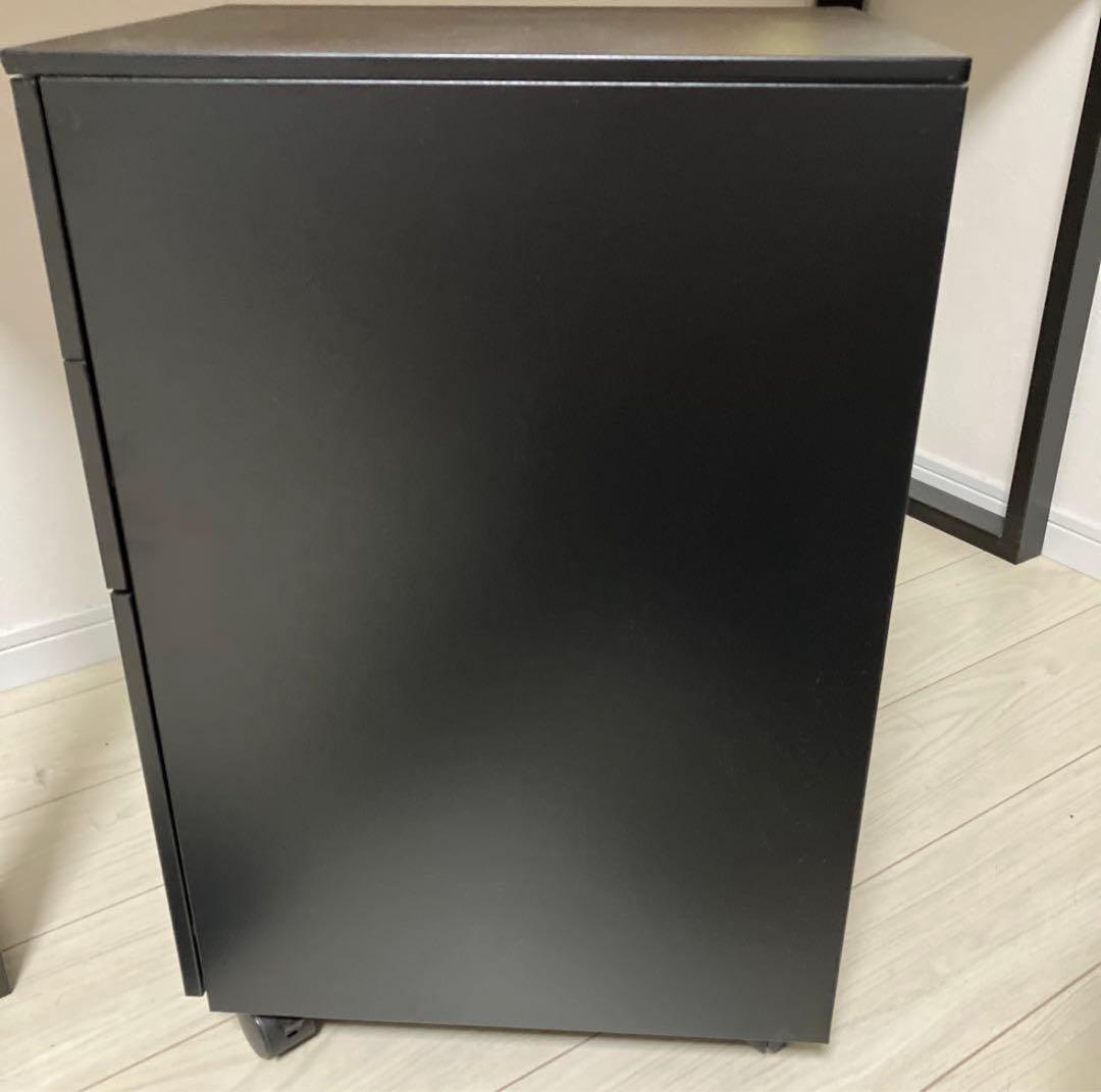送料込み キャビネット カグクロ ワゴン スリム スモール ブラック