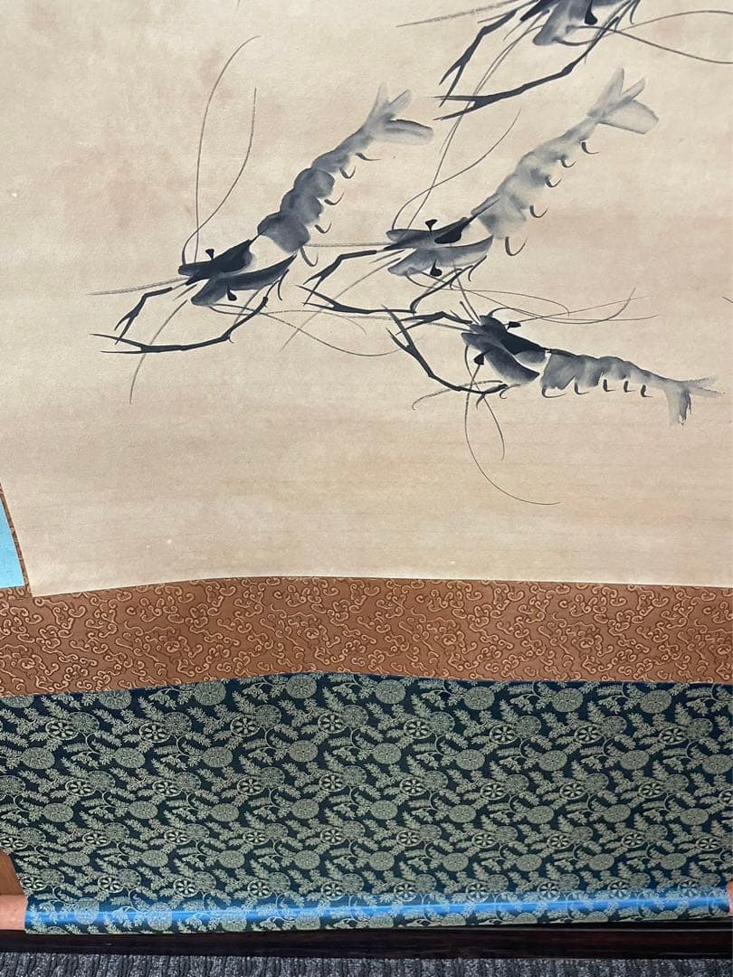 中国美術品・中国名家書画・海老水墨画・掛け軸・書道・屏風・大型書画掛軸