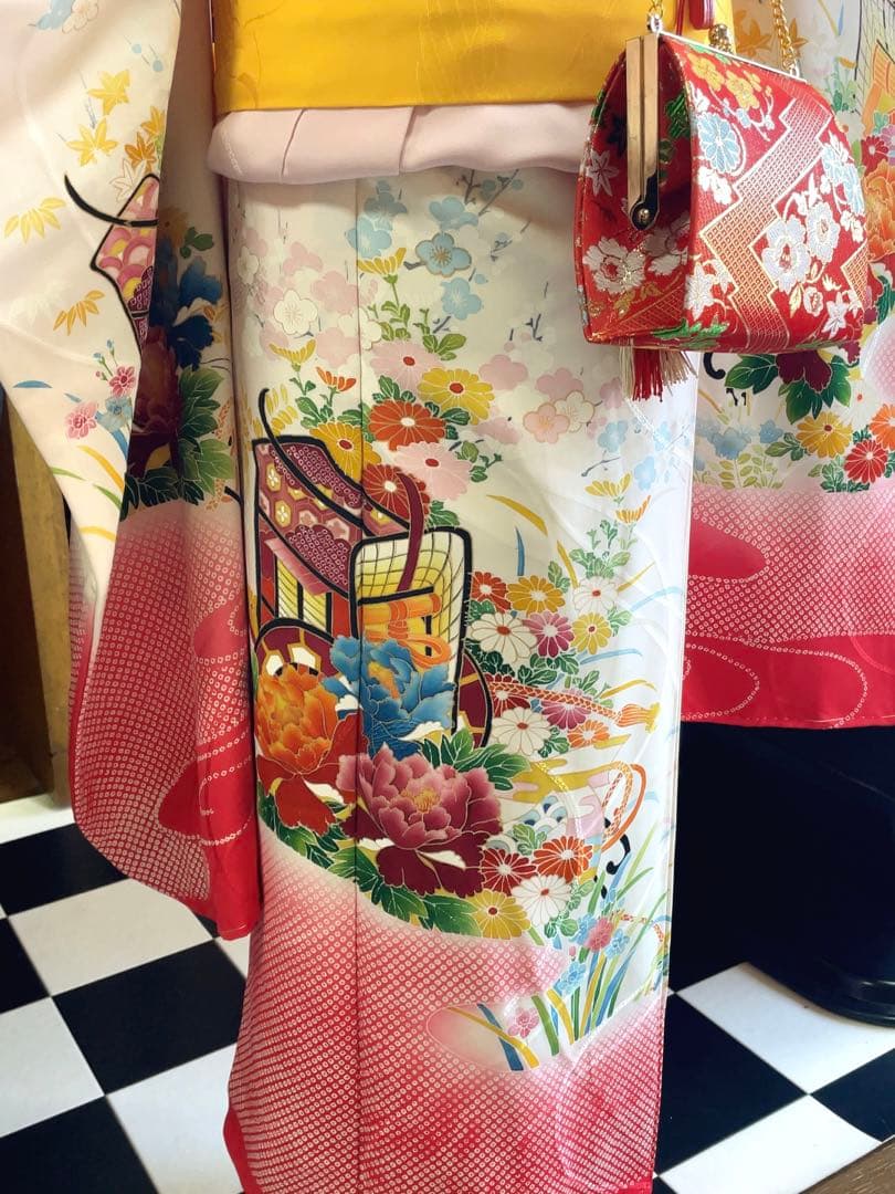 七五三7歳御所車草花文フルセット