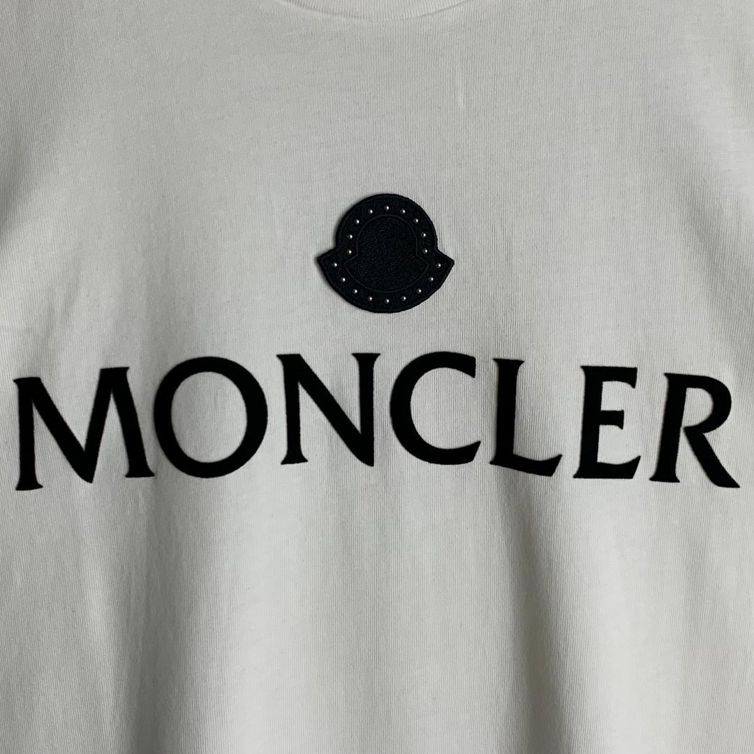 鑑定済み・最高級の逸品】モンクレール☆フェルト&ワッペンロゴTシャツ