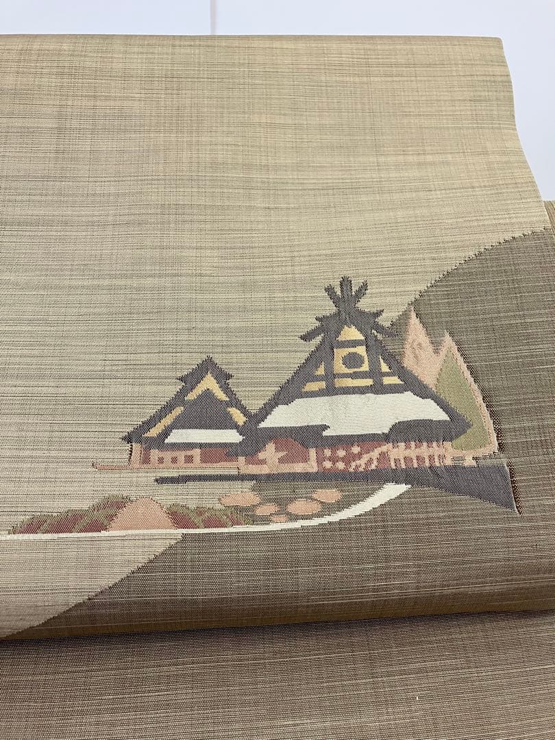 お仕立て上がり名古屋帯 新品未使用品 正絹 西陣織 No.355 - メルカリ