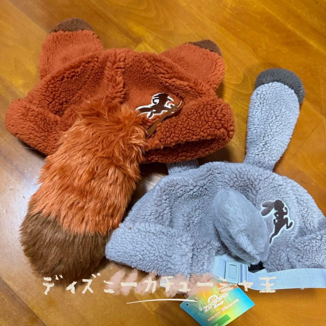 新❣️香港ディズニー ズートピア ニック ジュディ ファンキャップ