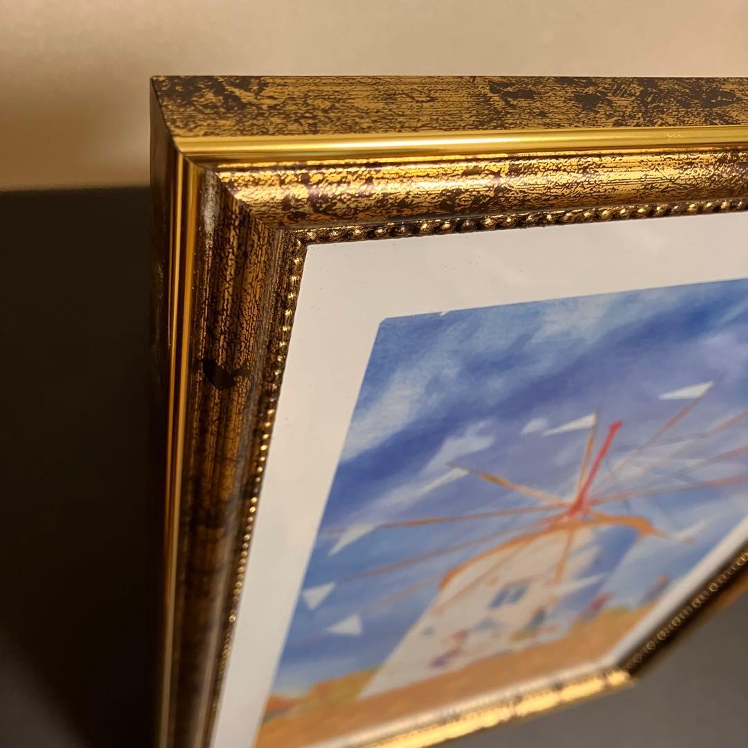 ジブリアート12 魔女の宅急便より「太陽の風車」　額装品　32.7㎝×24.0㎝