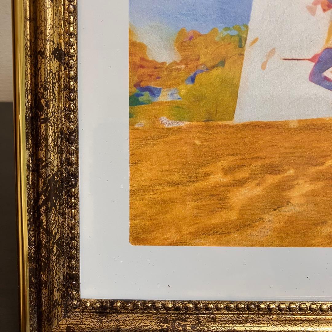 ジブリアート12 魔女の宅急便より「太陽の風車」　額装品　32.7㎝×24.0㎝