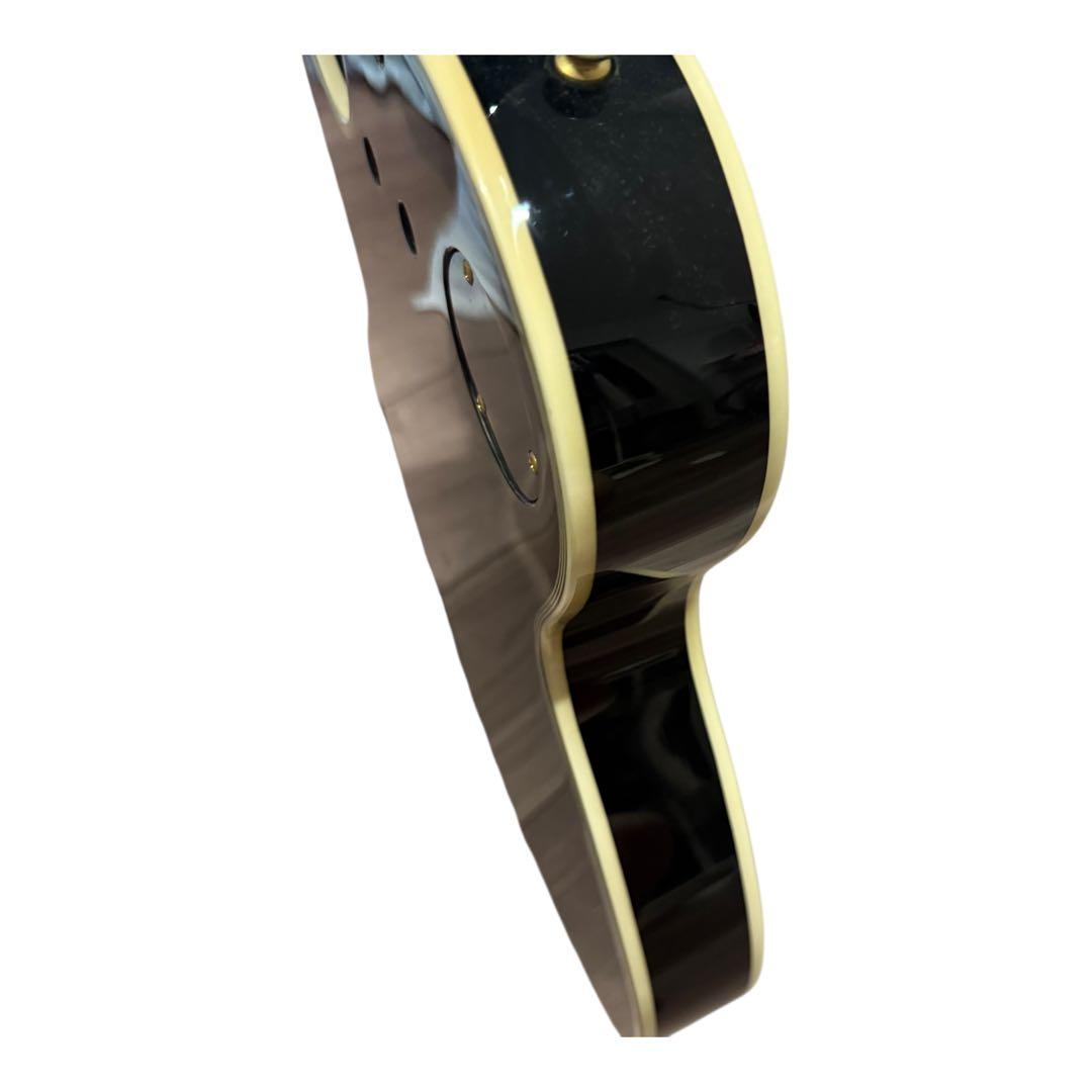 BUSKER'S レスポールカスタム風 エレキギター 黒×金　ぼっちざろっく