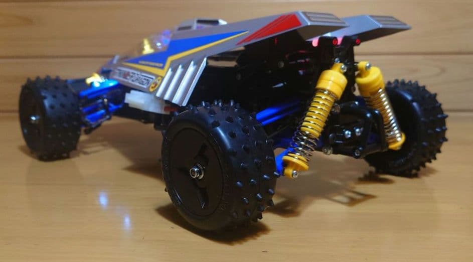 タミヤ電動RCカーNo.158サンダードラゴンLEDライト付プロポ…完成品