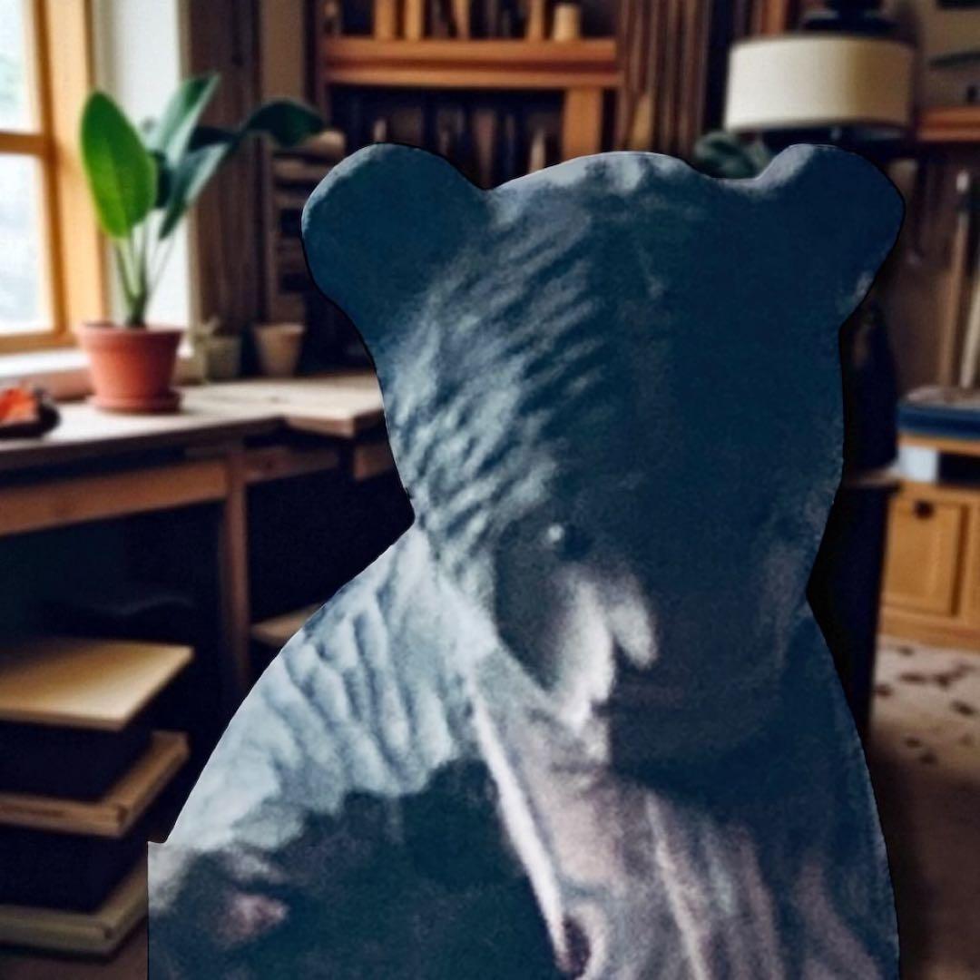 1950年代 北海道函館 毛彫り 木彫り熊楽団×5セット アイヌ 一刀彫り 民