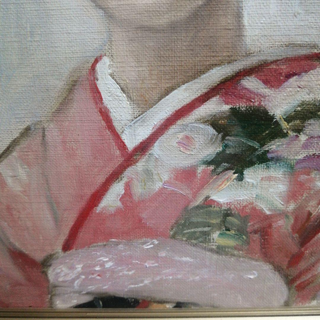 日本画 舞妓　油絵　林義雄