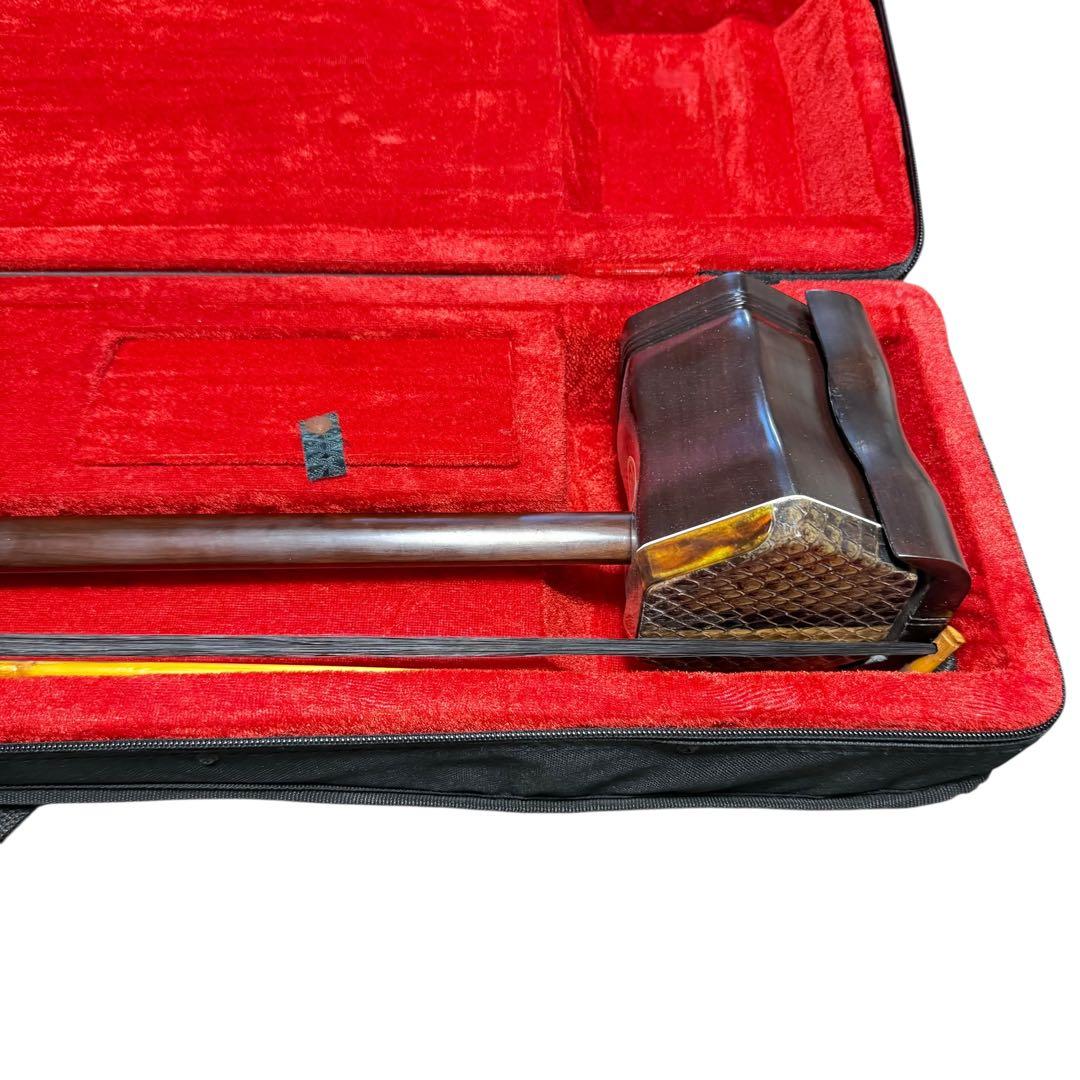 美品】中国蘇州製 古月二胡 ケース付き