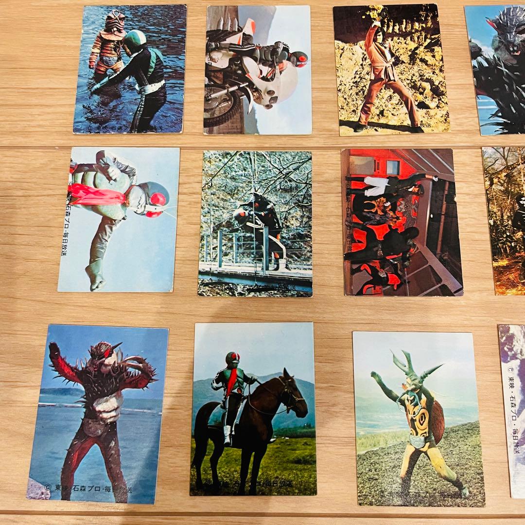 当時物 24枚 仮面ライダーカード 129 へんしんしろ 一文字隼人